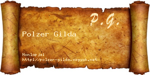 Polzer Gilda névjegykártya